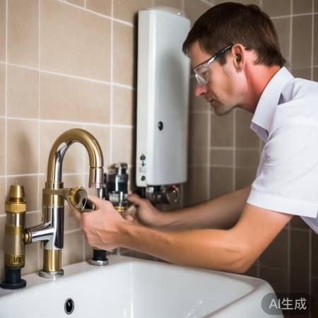 安装冷水管，连接热水器接口。