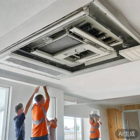吊顶新风空调一步到位，安全可靠