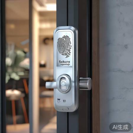 “樱花指纹锁1101，安全便捷