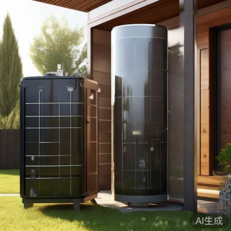 新型环保热水器：地热生物质能。