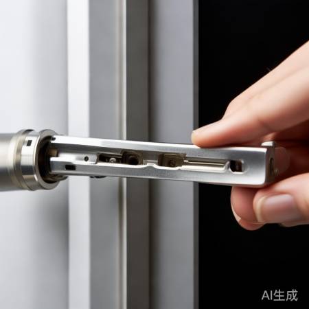 智能锁调锁舌：旋钮微调锁舌长度