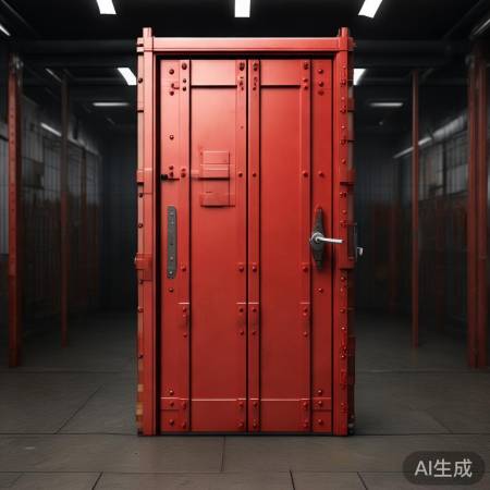 红铜门锁坚，安全更可靠。