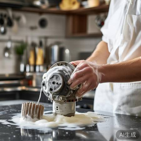 清洗油烟机油网与过滤网