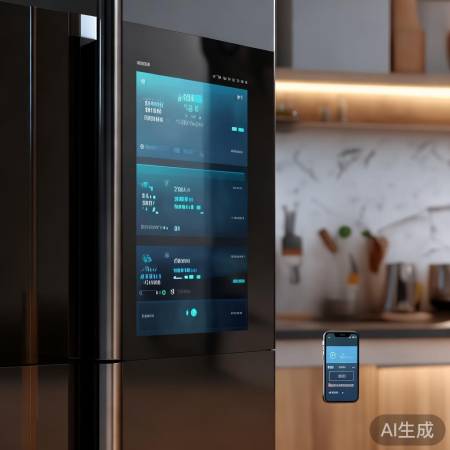 小米冰箱高清触控屏，节能远程控