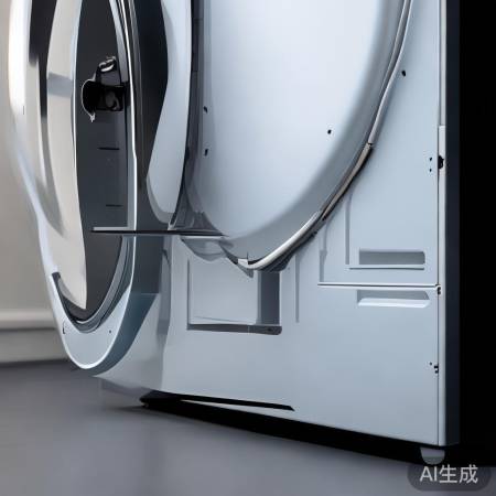 洗衣机底部后侧查污水口