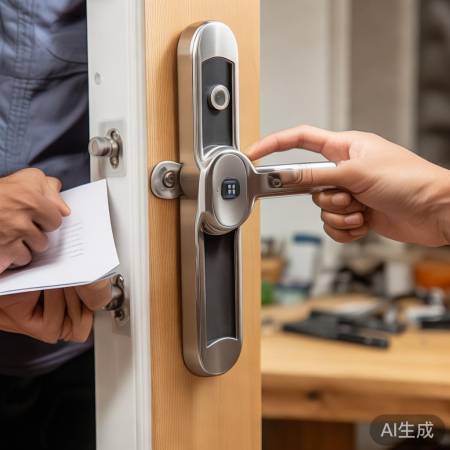 智能锁傻瓜式安装，换芯即成。