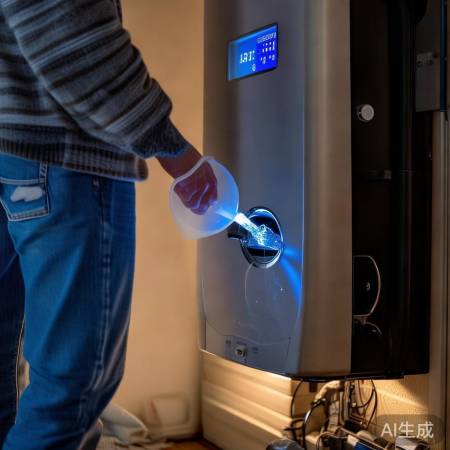 壁挂炉补水,勿超最低水位