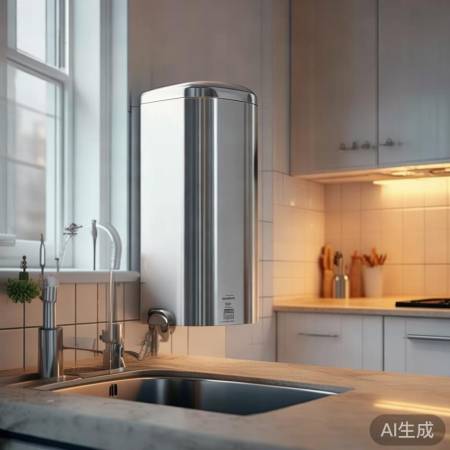 即热式热水器小巧易装，厨房卫生