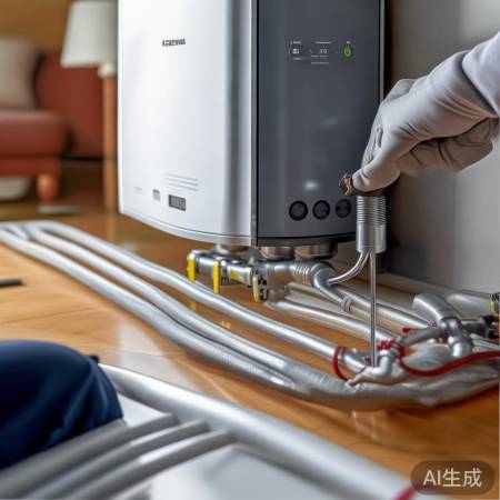 壁挂炉地暖连接，确保密封防漏