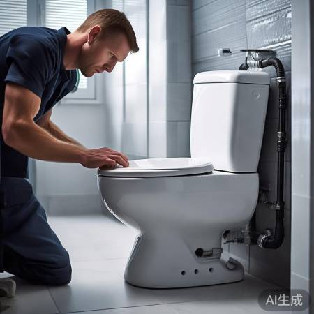 智能马桶安装，管道固定防噪音