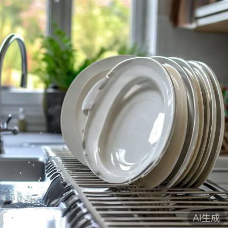 餐具卫生,细节做起,洗晾通风。