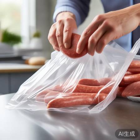 密封香肠，防变形，真空保鲜。