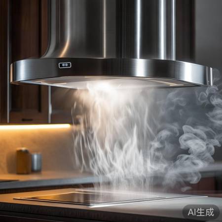 大炮筒油烟机:强吸力,智控便捷