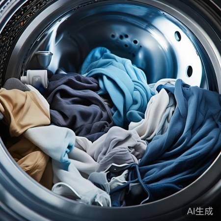 洗衣机嗡嗡声,均匀分布衣物解。