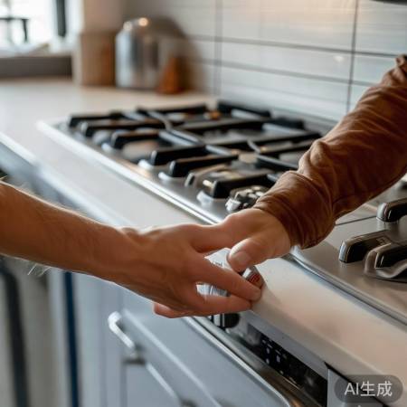 关闭电源,安全清洗燃气灶