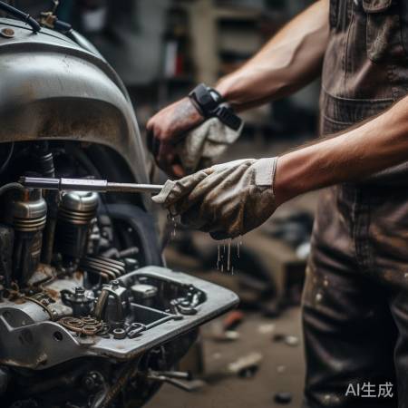 准备螺丝刀和布，拆油槽螺丝。