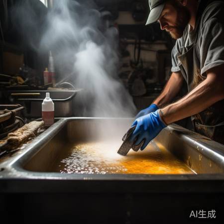 油槽热水洗，去油剂除渍。