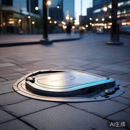 智能电磁锁井盖，防盗美观新选择