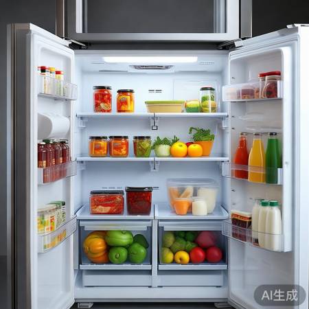 冰箱分类整理,冷气流通,食物冷