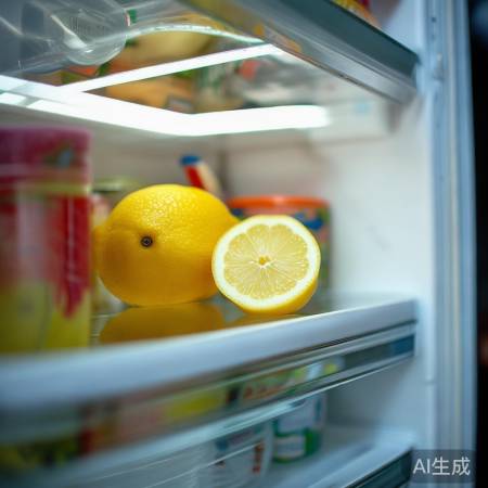 柠檬除冰箱异味,清新宜人。