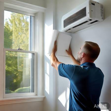 空调窗边安,制冷省电。