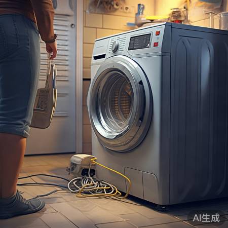 洗衣机接地不良，易漏电。