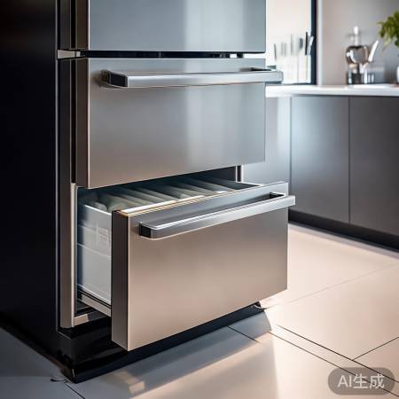 冷冻室抽屉分类,解冻便捷。