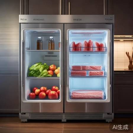 冰箱冷藏室24℃，冷冻室18℃