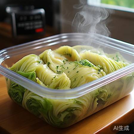 “冷藏水煮包菜保鲜23天,注意