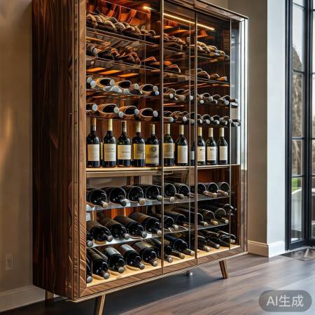 “XX红酒酒柜定制，品质生活新