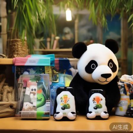 成都熊猫基地周边可爱环保品，熊