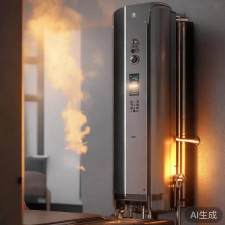 壁挂炉高效燃烧，热水输送房间