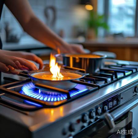 老板燃气灶9B20高效节能,美