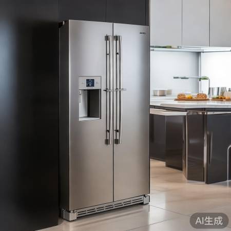 卡萨帝金属冰箱，厨房艺术精品