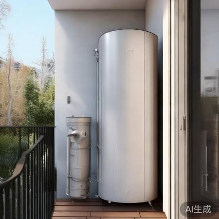 热水器穿外衣，阳台美如画。