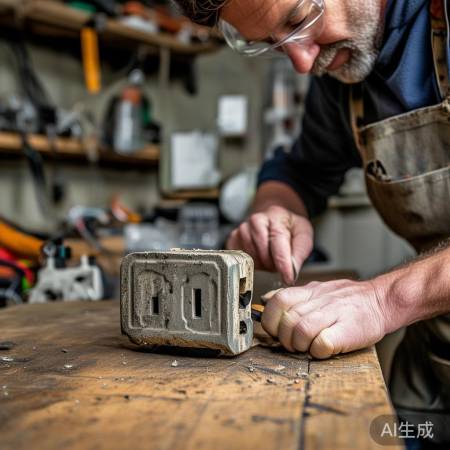 卸旧插座:旋螺丝,轻拔出,慎撬