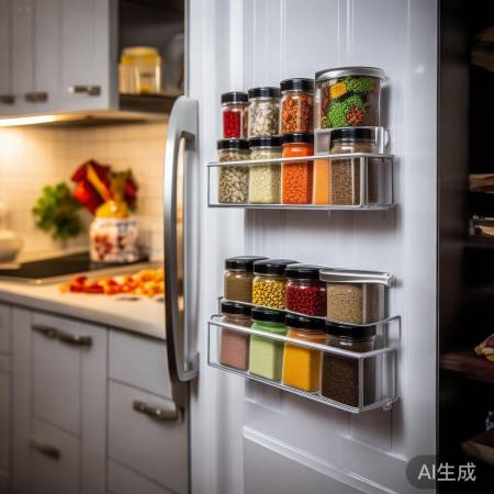 冰箱门小空间，放调料零食妙