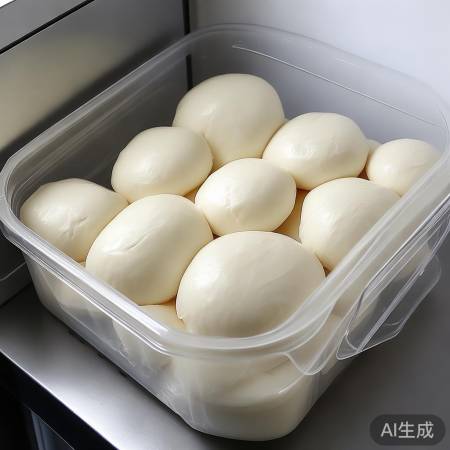 保鲜盒存包子，防菌保形状。