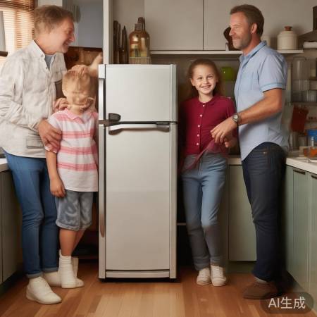 冰箱容量适中,四口之家100升