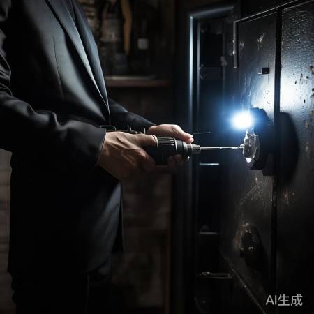 电钻螺丝刀,撬开保险柜。