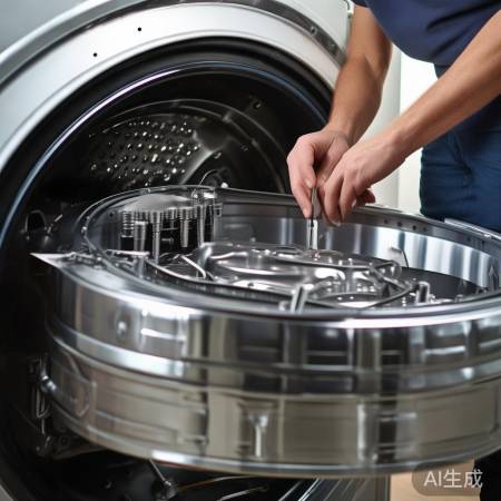 卸洗衣桶：旋螺丝取桶