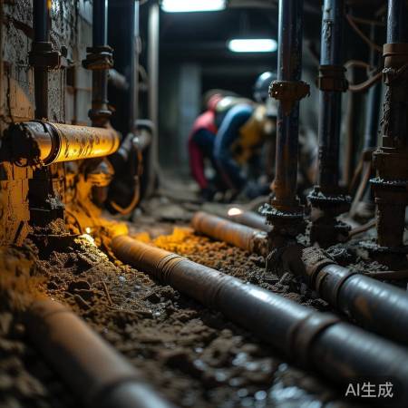 检查管道，清理更换损坏。