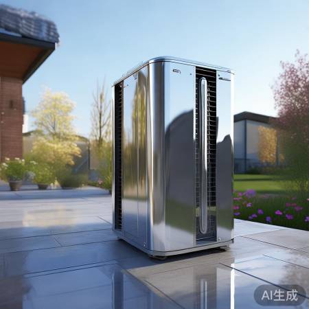 室外安装空气能水机,高效节能。