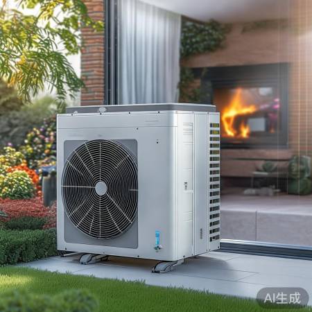 节能神器,空气能热泵供暖。