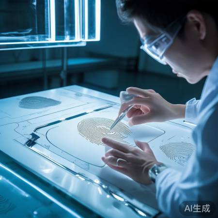 调整方向,观察指纹识别。