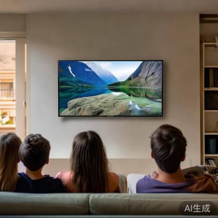 43寸电视安装：视线平视屏幕中