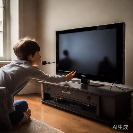 检查电视插头,排查黑屏原因。