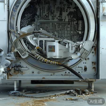 洗衣机内部松动现象