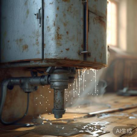 壁挂炉老化渗水，定期检查维护