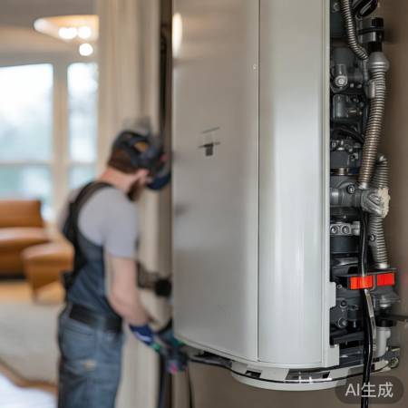 安装壁挂炉，密封防渗入。